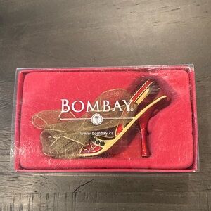 Shoe Christmas Ornament by Bombay - Red Baroque Sling Pump